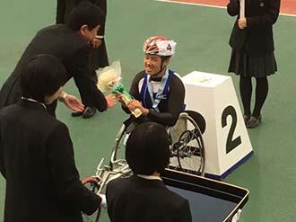 第16回全国障害者スポーツ大会　中塚翔稀さん表彰